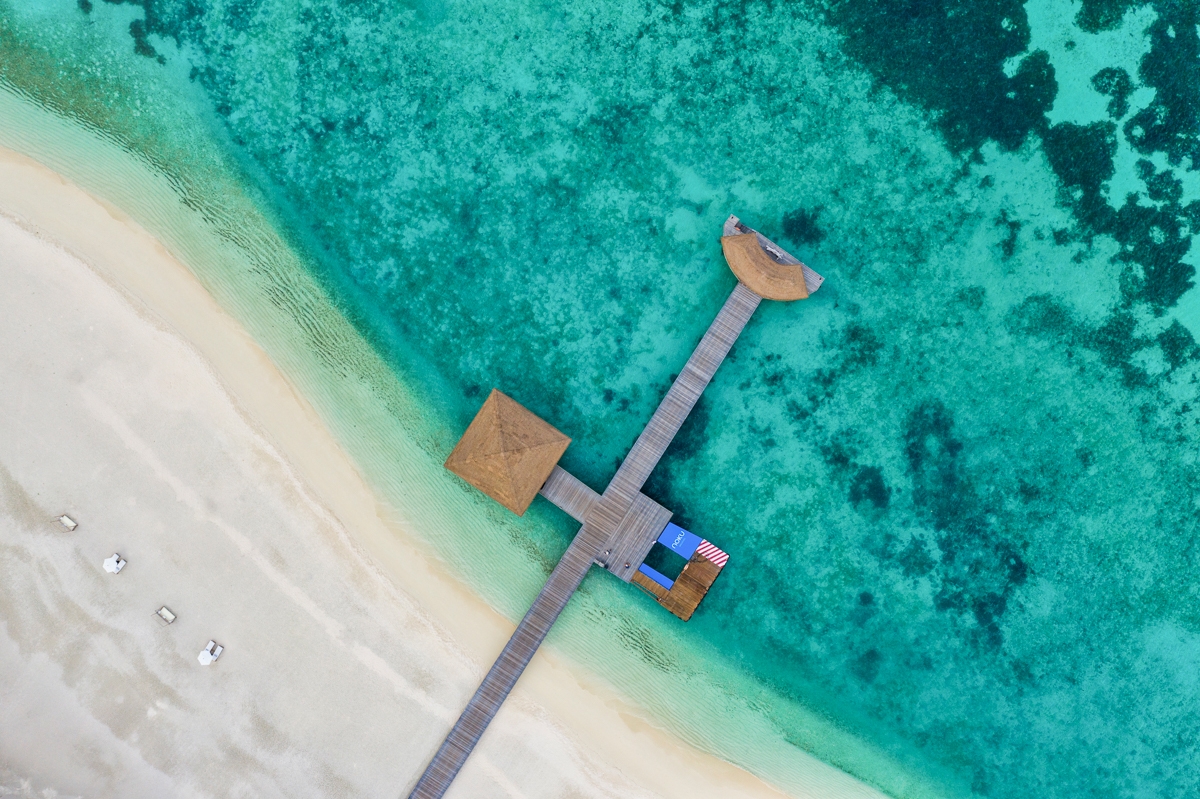 aerial resort photography Nadu Maldives Asia