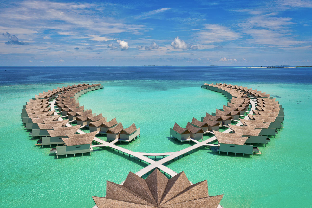 Movenpick kuredivaru Maldives aerial drone photography