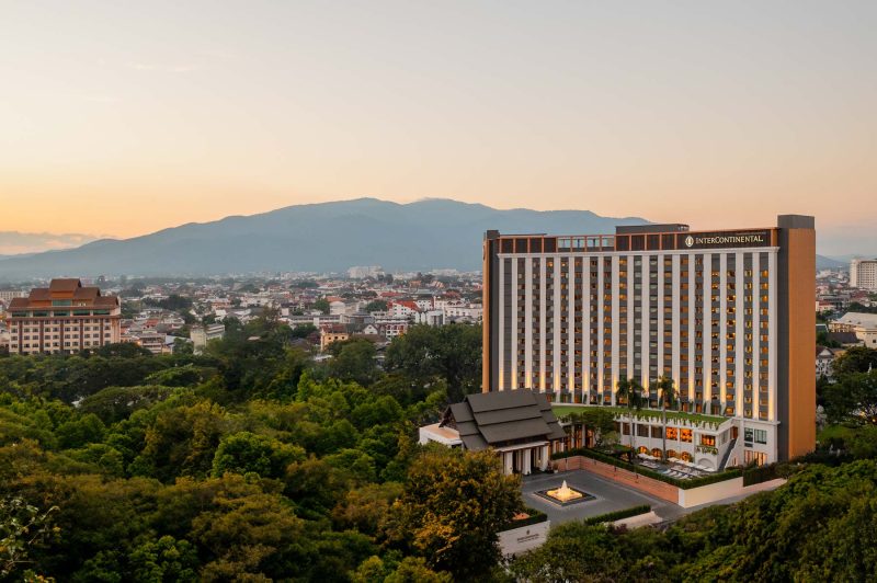 intercontinental-chiang-mai-aerial-drone photo-sunset