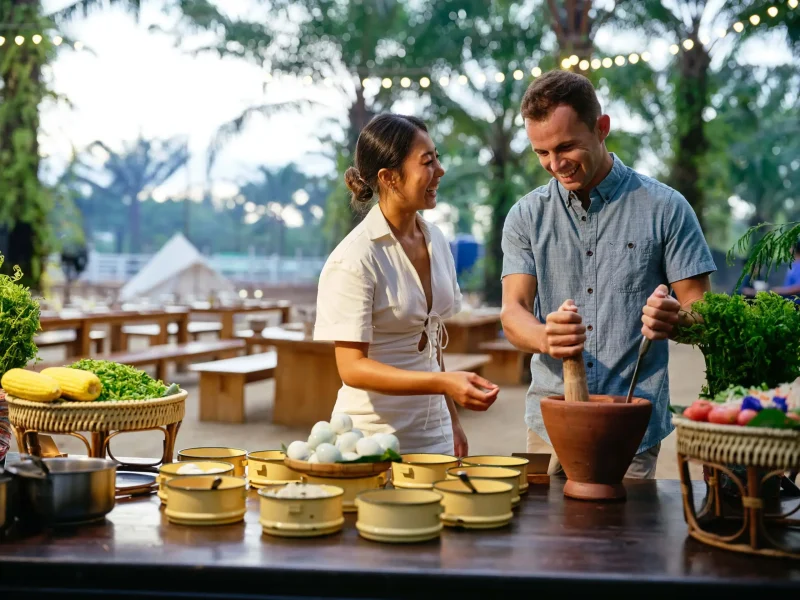 Thai cooking class at JW Garden, JW Marriott Khao Lak