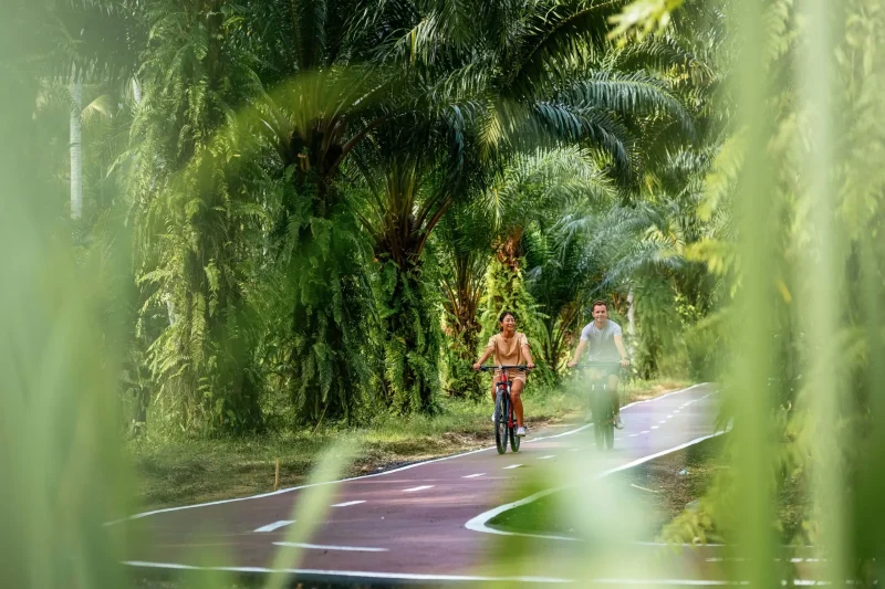 Cycling track lifestyle photography, JW Marriott Khao Lak