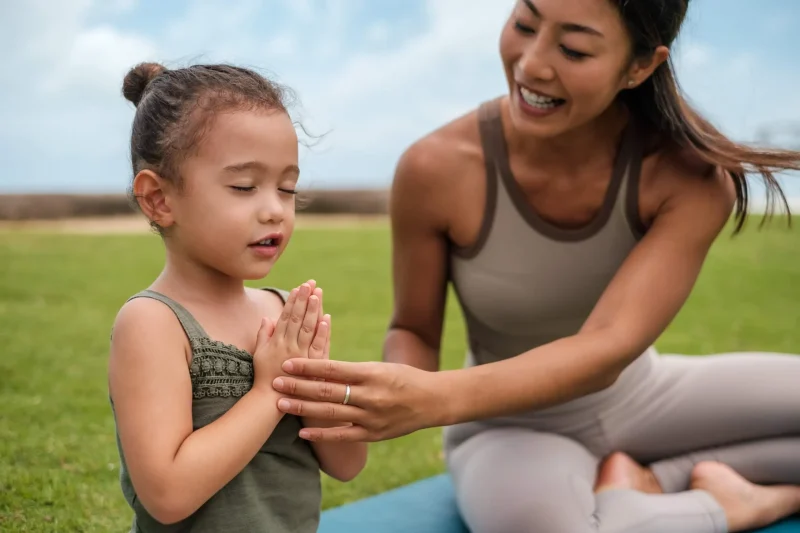 Kids yoga lifestyle photography, JW Marriott Khao Lak